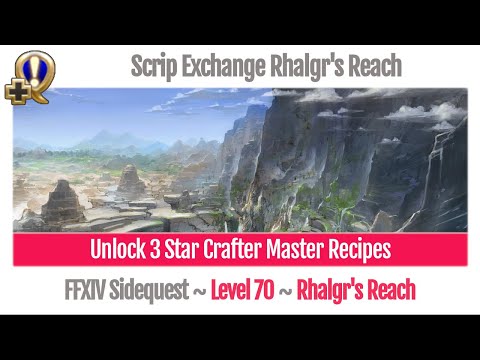 FFXIV Unlock 3 Star Crafter Master Recipes Level 70 - Stormblood