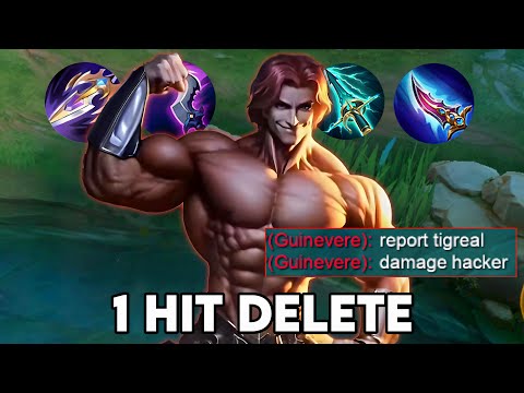 100% 1 HIT DELETE TIGREAL 💀 THIS BUILD IS ACTUALLY ILLEGAL!!