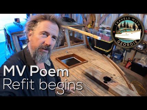 Ep 340 - MV Poem Retrofit Begins - Living Aboard a Wooden Boat - Travels With Geordie