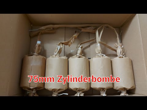 3 inch zylinderbombe Kugelbombe 75mm italien bks polenböller