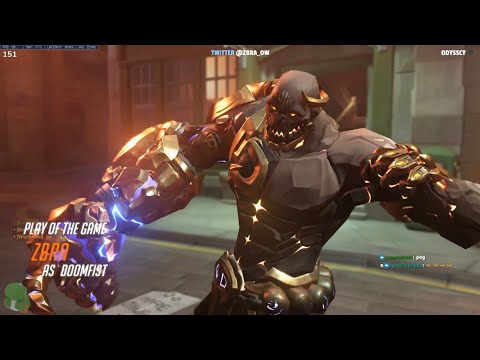 Overwatch 2 Doomfist God ZBRA Destroys Whole Enemy Team As Tank Doomfist -39 Elims-