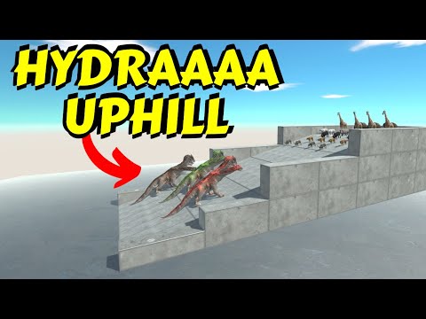 Three 3-Headed HYDRA uphill battle against ALL UNITS in Animal Revolt Battle Simulator