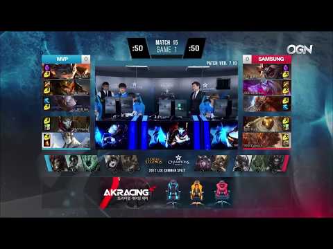 MVP vs SSG Highlights Game 1 LCK SUMMER 2017 MVP vs Samsung W2D3