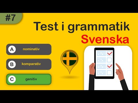 Test i grammatik #7 | Svenska grammatik ordföljd | ( Lär dig grammatik! )😍✌💪✍