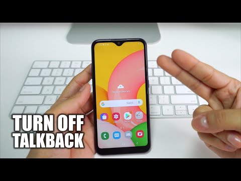 How to Disable / Turn OFF TalkBack on a Samsung Galaxy A01
