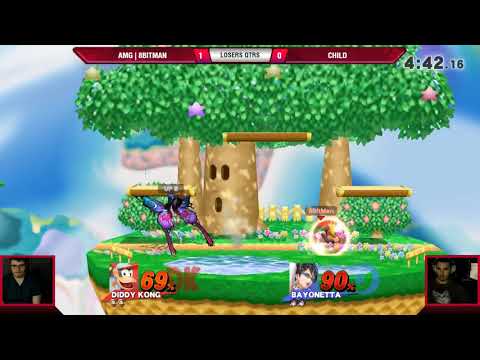 VS Weekly 7/26/18 - Losers Qtrs - AMG | 8BitMan (Diddy Kong) vs TNF Child (Bayonetta) - Smash 4