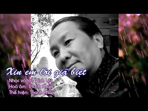 Xin em lời giã biệt Sheet - Thanh Pháp