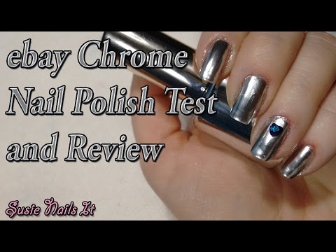 ebay Chrome (Mirror Effect) Polish Review And Test (Nail Art Design)