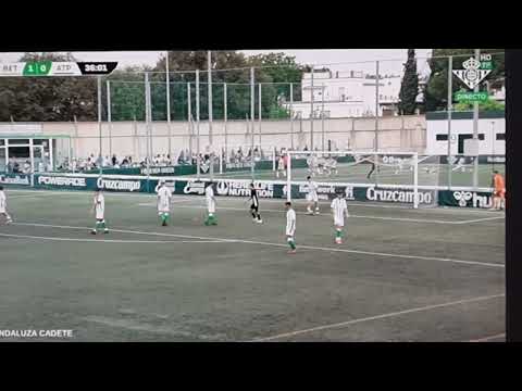 Gol falta Oscar al Betis Cadete 1° Andaluza