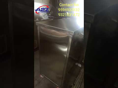 Stainless steel laundry trolley, for hospitals