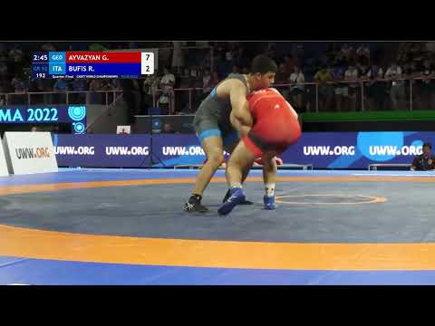 AYVAZYAN G. (GEO) VS BUFIS R. (ITA) | GR 92KG | ROMA 2022 |