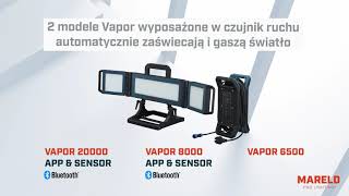 Pracovní lampa Mareld Vapor 20000 APP s pohybovým senzorom + stativ