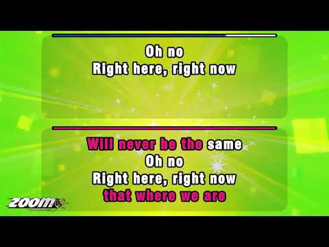 High School Musical 3 - Right Here, Right Now - Karaoke Version from Zoom Karaoke