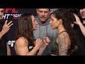 Sara McMann Vs Karol Rosa Weigh In Face Off UFC Fight Night Blaydes Vs Daukaus R WMMA