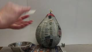 How to paper mache a balloon part 1