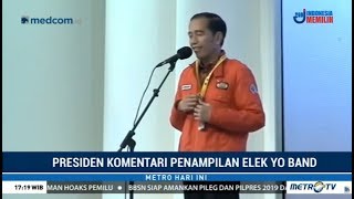 Kelakar Jokowi: Penampilan Elek Yo Band Buat Perut Mulas