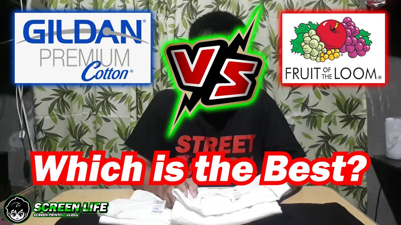 WHICH BEST GILDAN PREMIUM VS. FRUIT OF THE LOOM | SCREEN PRINTING | T-SHIRT PRINTING | SCREEN LIFE