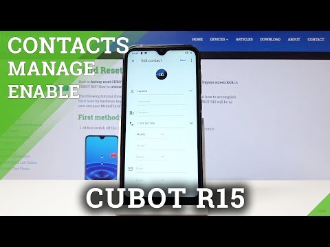 How to Add Photo to Contact in CUBOT R15 - Personalize Contact Profile
