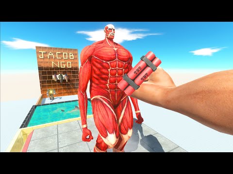 DYNAMITE PUNCH with CREEPY MONSTER x SUPER HERO x DINOSAURS - Animal Revolt Battle Simulator