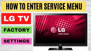 HOW TO ENTER LG TV SERVICE MENU || LG TV SECRET MENU CODE || LG TV HARD RESET