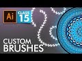 Adobe Illustrator Custom Brushes Class 15 Urdu Hindi