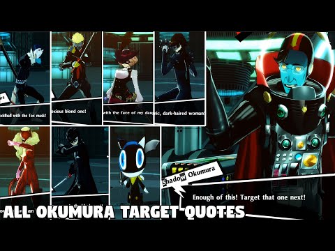 Persona 5 Royal [4K 60FPS] - All Okumura Target Quotes