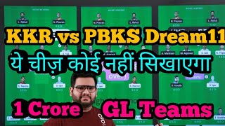 KKR vs PBKS Dream11|KKR vs PBKS Dream11 Prediction|KOL vs PBKS Dream11|