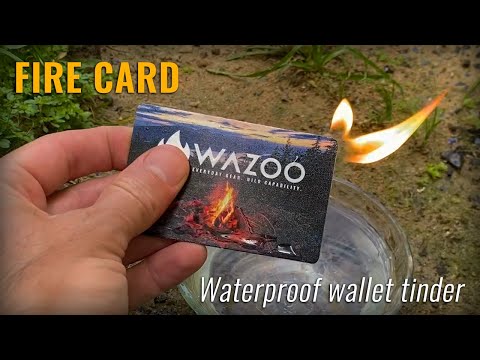 Firecard™ - Wazoo's waterproof wallet tinder