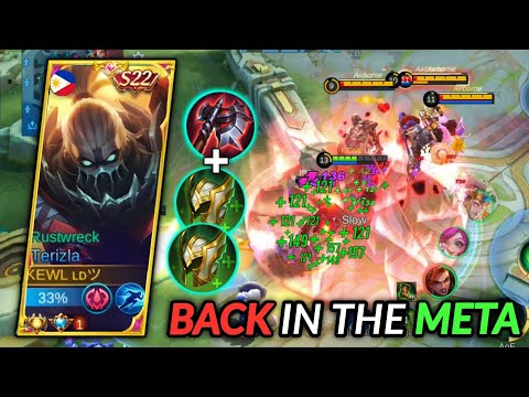 BUFFED TERIZLA BEST BUILD AND EMBLEM IS HERE!! BUFFED TERIZLA BEST BUILD 2022 - MLBB