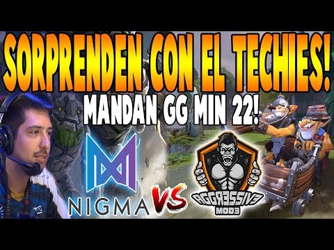 NIGMA vs AGGRESSIVE MODE [BO1] - Mandan GG Min 22! "Pick Sorpresa Techies" - WePlay! Mad Moon DOTA 2