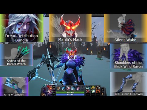 Drow Ranger Mix Set Dread Retribution / Mania's Mask / Silent Wake