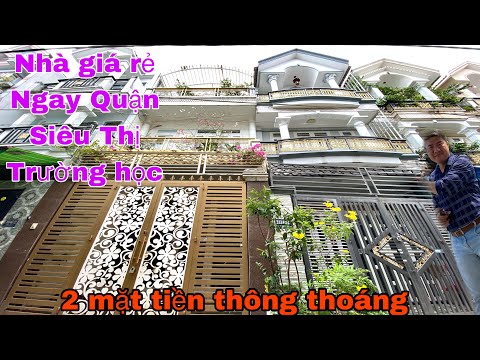 Ngay trung tâm Quận không có căn giá rẻ thứ 2, mặt tiền trước sau thông thoáng chỉ 2 phút qua Gò Vấp