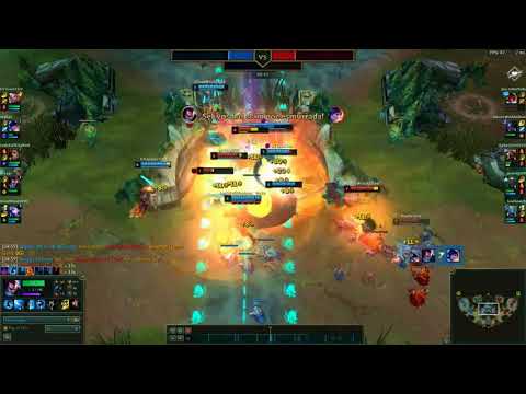 League of Legends PBE | Nexus Blitz - Yasuo Penta kill on Scuttle crab