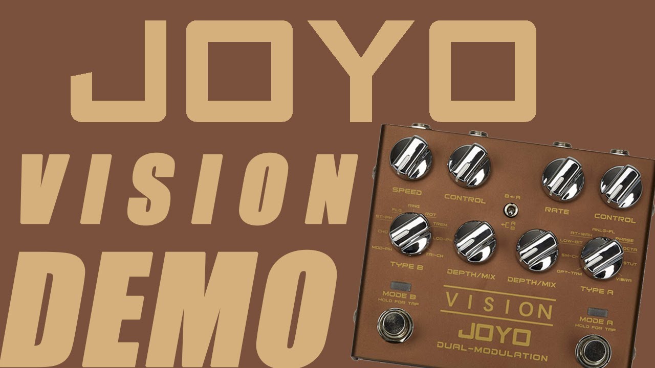 Joyo - Vision Dual Modulation - In-depth Demo (18 modulation effects in one pedal!)