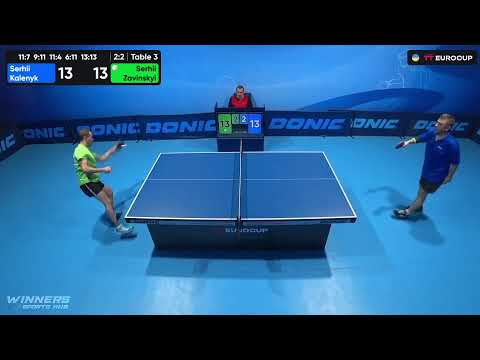 17:35 Serhii Kalenyk - Serhii Zavinskyi 05.09.2023 TT Euro.Cup Ukraine Professional. TABLE 3