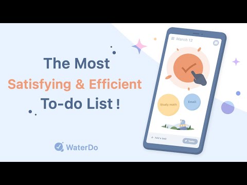 WaterDo:To Do List & Schedule Video