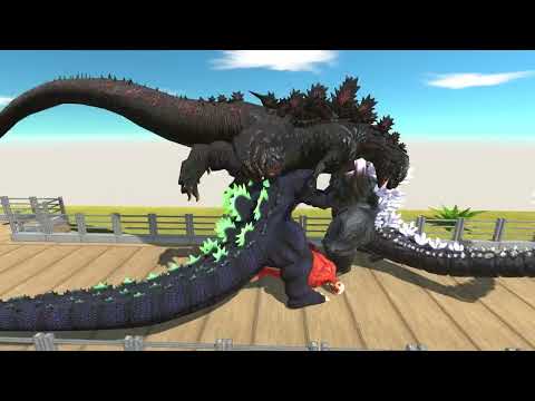 COLOSSAL TITAN OASIS DEATH RUN VS GODZILLA - Animal Revolt Battle Simulator