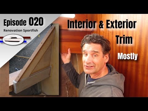 Interior & Exterior wood trim, window glass fitting - Boat Restoration EP020 (2016 Part 2)