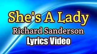 She&#39;s A Lady - Richard Sanderson (Lyrics)
