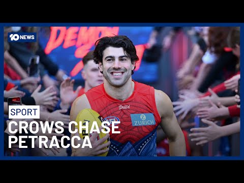 Melbourne AFL Star Christian Petracca Flies To Adelaide To Meet With Crows | 10 News