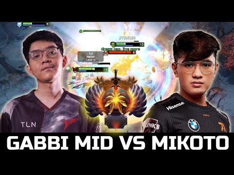GABBI MID VS MIKOTO - TALON VS FNATIC MID BATTLE DOTA 2