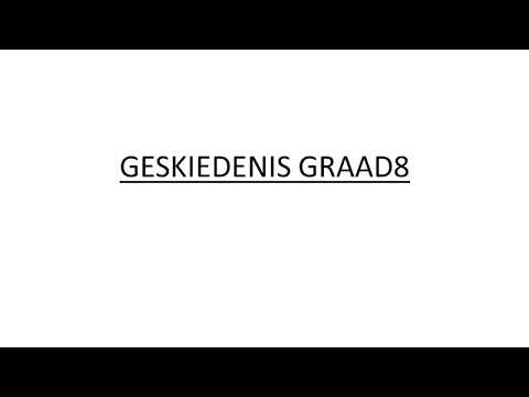 Geskiedenis GRAAD 8: 28 April 2020 – periode 7 (2887)
