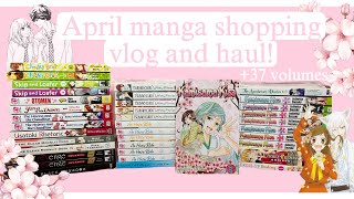 April Manga shopping Vlog and haul! | Barnes & noble, Crunchyroll, Amazon | +37 Volume!🌸 ￼