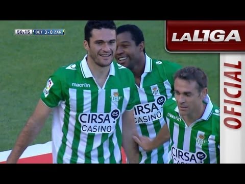 Gol de Jorge Molina (3-0) en el Real Betis - Real Zaragoza - HD