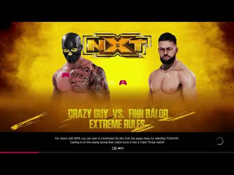 CRAZY GUY VS FINN BALOR EXTREMIE RULES [WWE2K20 MY CAREER MODE]