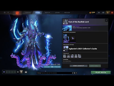 AGHANIMS 2021 COLLECTORS CACHE - TEST OF THE BASILISK LORD - RAZOR SET
