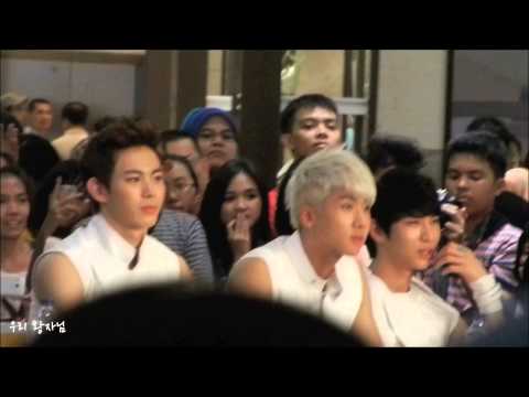 130622 VIXX watching dance cover 'Bang' at Grand Opening Lotte Jakarta