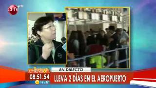 preview picture of video 'Aeropuerto de Santiago colapsa en capacidad'