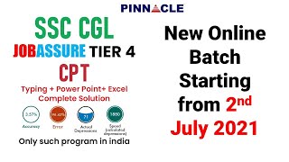 SSC CGL Tier 4 CPT / DEST preparation I New batch starting from 2nd July