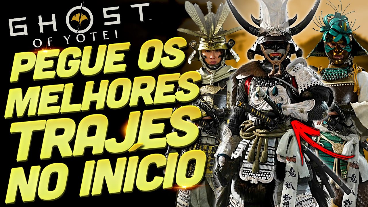 GHOST OF YOTEI - OS MELHORES TRAJES QUE VOCE PRECISA PEGAR BEM CEDO NO JOGO!!!